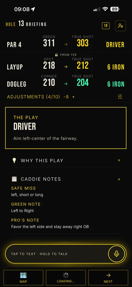 Master Caddies — The Hole Brief